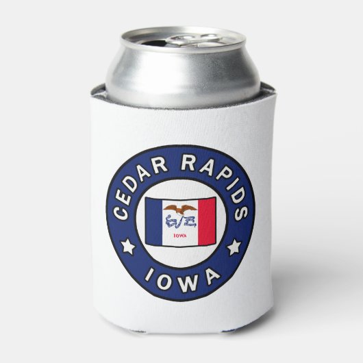Cedar Rapids Iowa Blikjeskoeler (Blikje Voorkant)
