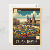 Cedar Rapids, Iowa | Briefkaart (Voorkant / Achterkant)