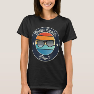 Cedar Rapids Iowa Ia Vacation Souvenir Sunbril T-shirt