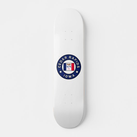 Cedar Rapids Iowa Persoonlijk Skateboard (Voorkant)