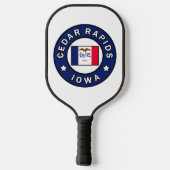 Cedar Rapids Iowa Pickleball Paddle (Achterkant)