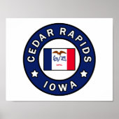 Cedar Rapids Iowa Poster (Voorkant)