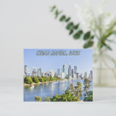 Cedar Rapids Iowa River Bridge briefkaart (Staand voorkant)