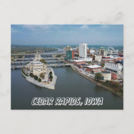 Cedar Rapids Iowa River Briefkaart