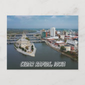 Cedar Rapids Iowa River Briefkaart (Voorkant)