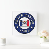 Cedar Rapids Iowa Vierkante Klok (Huis)