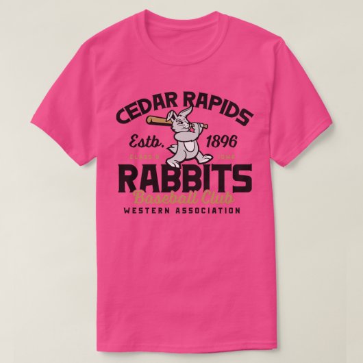 Cedar Rapids Konijnen T-shirt (Design voorkant)
