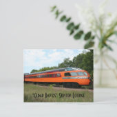 "Cedar Rapids" Skytop Lounge Briefkaart (Staand voorkant)