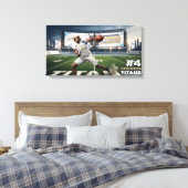 Cedar Rapids Titans #4 Davien Atkinson Poster Canvas Afdruk (Insitu (Slaapkamer))