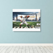 Cedar Rapids Titans #4 Davien Atkinson Poster Canvas Afdruk (Insitu (Houten vloer))