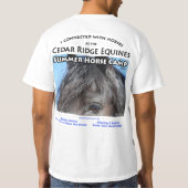 Cedar Ridge Equines Summer Camp (aangepast) T-shirt (Achterkant)