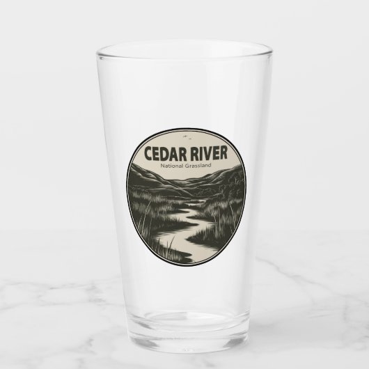 Cedar River National Grassland Stream Glas (Voorkant)