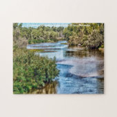 Cedar River Nebraska. Kerstgroeten Legpuzzel (Horizontaal)