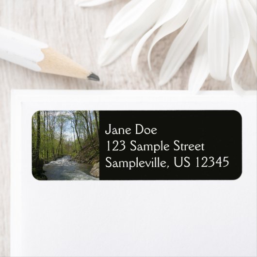 Cedar Run op White Oak Canyon Etiket (Insitu)