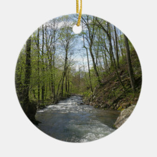 Cedar Run op White Oak Canyon Keramisch Ornament