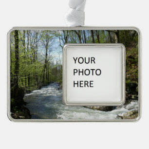 Cedar Run op White Oak Canyon Verzilverd Omlijst Ornament