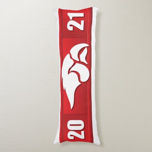 Cedar Springs Red Hawks #2 Lichaamskussen (Voorkant Verticaal)