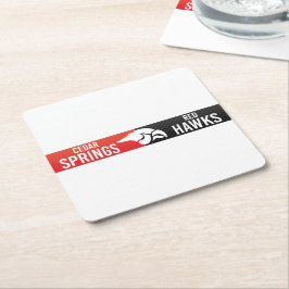 Cedar Springs Red Hawks #3 Kartonnen Onderzetters