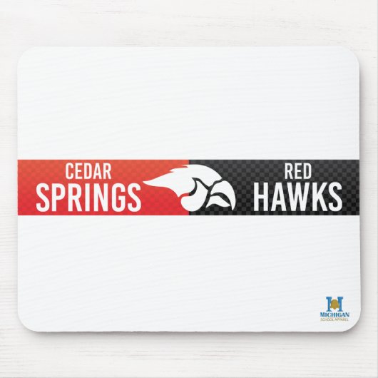 Cedar Springs Red Hawks #3 Muismat (Voorkant)