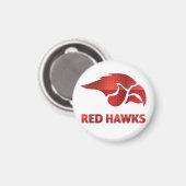 Cedar Springs Red Hawks #5 Magneet (Voorkant / Achterkant)