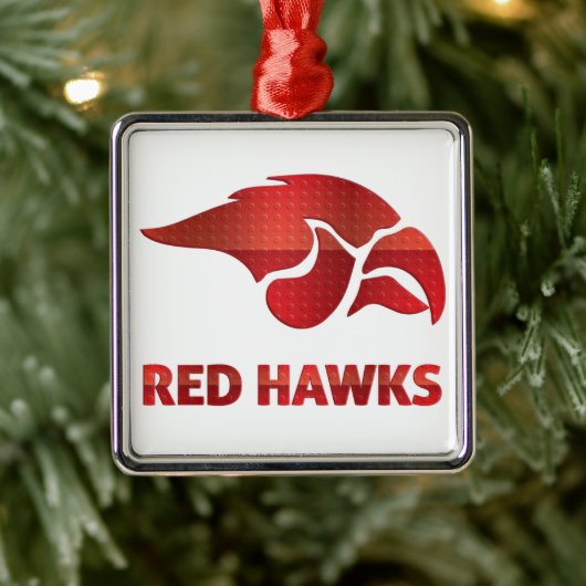 Cedar Springs Red Hawks #5 Metalen Ornament (Boom)