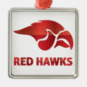 Cedar Springs Red Hawks #5 Metalen Ornament (Voorkant)