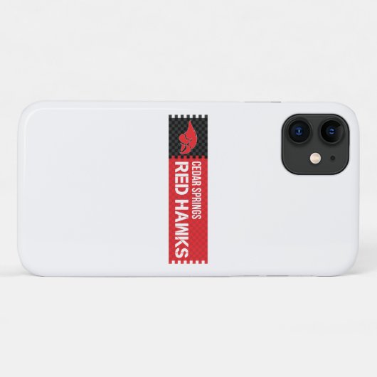 Cedar Springs Red Hawks Case-Mate iPhone Case (Achterkant (horizontaal))
