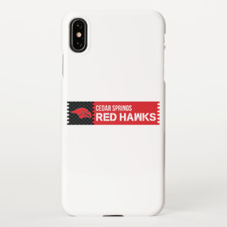Cedar Springs Red Hawks iPhone XS Max Hoesje