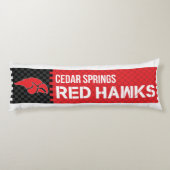Cedar Springs Red Hawks Lichaamskussen (Achterkant)