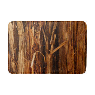 Cedar Textured Wooden Bark look Badmat