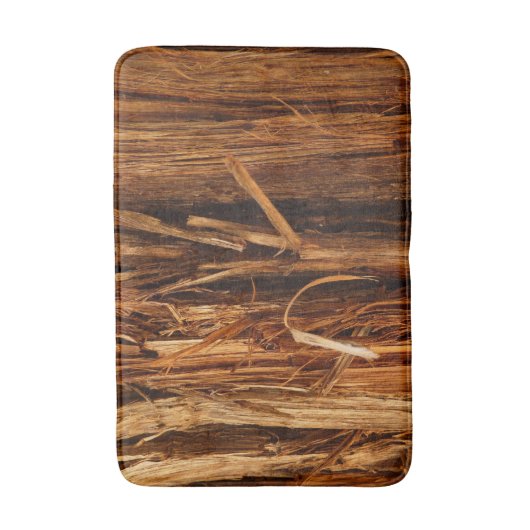 Cedar Textured Wooden Bark look Badmat (Voorkant Verticaal)