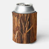 Cedar Textured Wooden Bark look Blikjeskoeler (Blikje Achterkant)