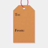 Cedar Textured Wooden Bark look Cadeaulabel (Achterkant)