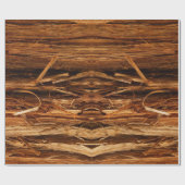 Cedar Textured Wooden Bark look Cadeaupapier (Vlak)