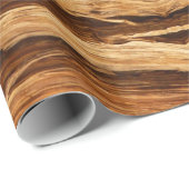 Cedar Textured Wooden Bark look Cadeaupapier (Rol Hoek)