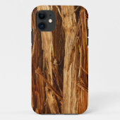 Cedar Textured Wooden Bark look Case-Mate iPhone Case (Achterkant)