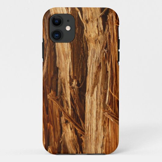 Cedar Textured Wooden Bark look Case-Mate iPhone Case (Achterkant)