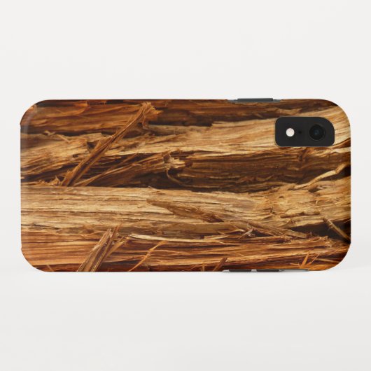 Cedar Textured Wooden Bark look Case-Mate iPhone Case (Achterkant (horizontaal))