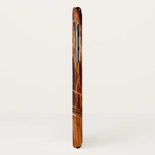 Cedar Textured Wooden Bark look Case-Mate iPhone Case (Achterkant/links)