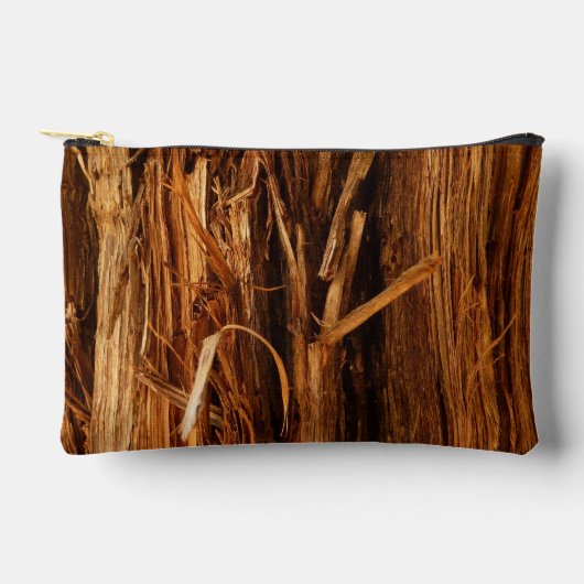 Cedar Textured Wooden Bark look Etui (Voorkant)