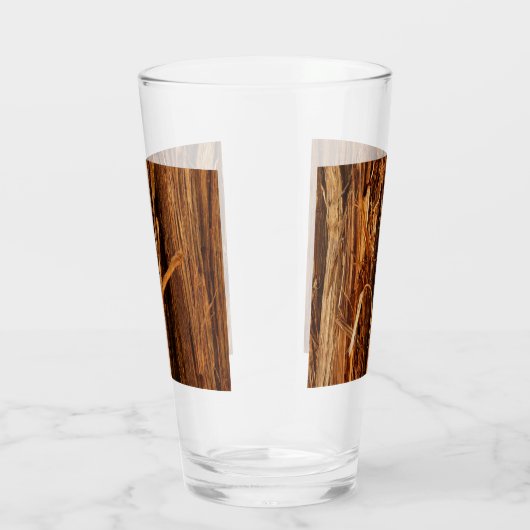 Cedar Textured Wooden Bark look Glas (Rechts)