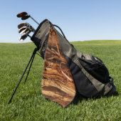 Cedar Textured Wooden Bark look Golfhanddoek (Groen)