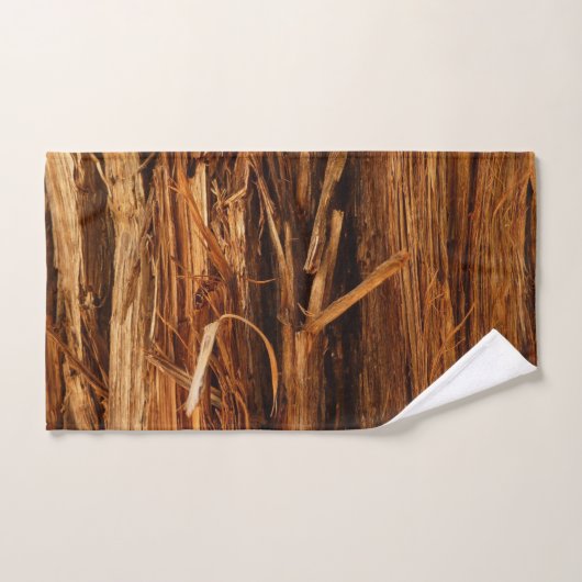Cedar Textured Wooden Bark look Handdoek (Handdoek)