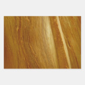 Cedar Textured Wooden Bark look Inpakpapier Vel (Voorkant 2)