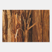 Cedar Textured Wooden Bark look Inpakpapier Vel (Voorkant)
