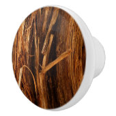 Cedar Textured Wooden Bark look Keramische Knop (Rechts)