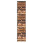 Cedar Textured Wooden Bark look Korte Tafelloper (Voorkant)
