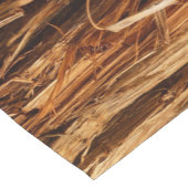 Cedar Textured Wooden Bark look Korte Tafelloper (Hoek)