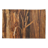 Cedar Textured Wooden Bark look Kussensloop (Achterkant)