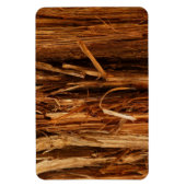 Cedar Textured Wooden Bark look Magneet (Verticaal)